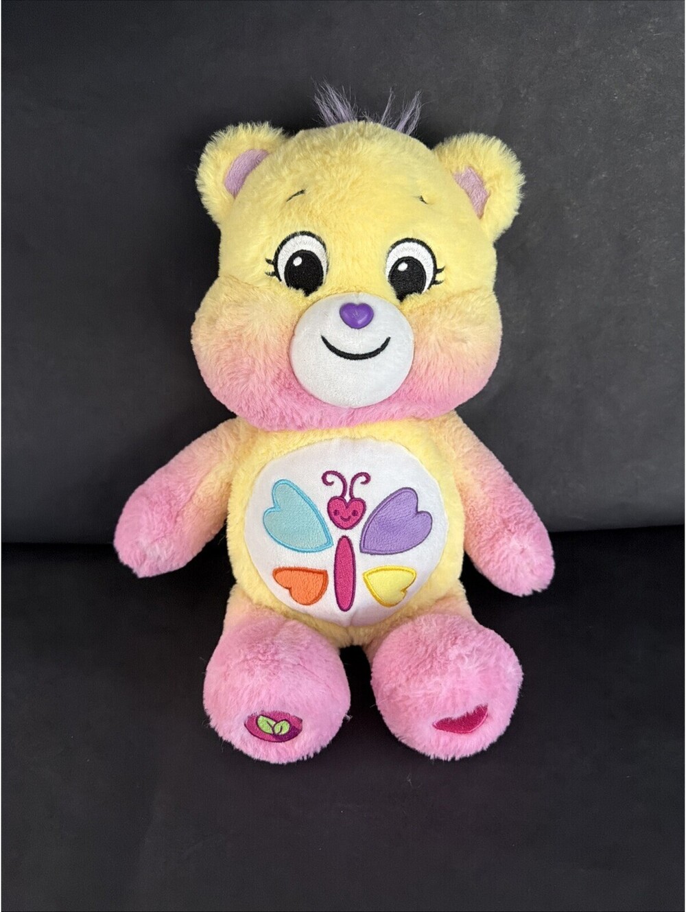 Care Bears Medium Plush Calming Heart Bear Plush Soft 14” Tall Butterfly